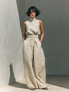 Maya Women's Co Ord Set | Cotton-Linen Blend, Minimalist Two Piece Set 7