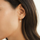 Mia Women's Earrings | 18K Gold-Plated Clover Design, Hypoallergenic 2