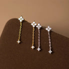 Mia Women's Earrings | Ethically Sourced Silver with Crystal Drop Design 2