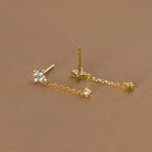 Mia Women's Earrings | Ethically Sourced Silver with Crystal Drop Design 4