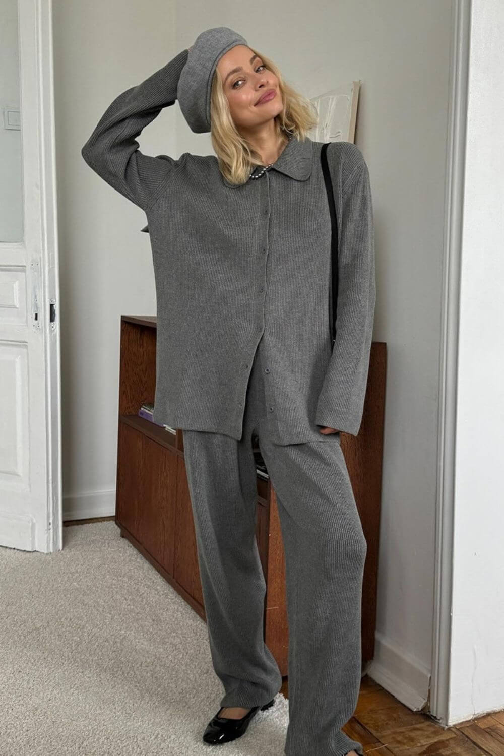 Mika Women's Trousers Set | Soft Viscose Blend, Oversized Fit 5