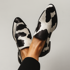 Mila Women's Black Loafers | Soft Textured Upper, Modern Design 0