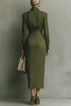 Mila Women's Maxi Dress | Elegant Draped Design, Soft Fabric, Formal 1