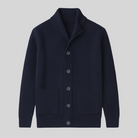 Milo Men's Black Cardigan | Soft Fabric, Open-Front Design 1