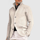 Milo Men's Black Cardigan | Soft Fabric, Open-Front Design 3