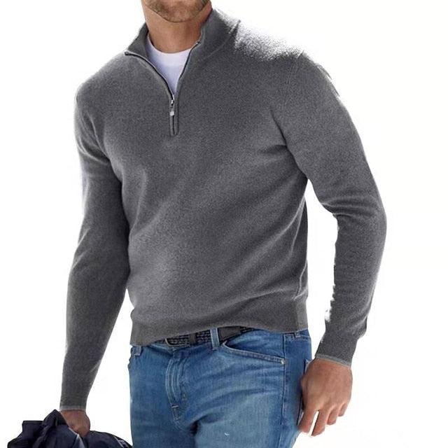 Milo Men's Half Zip Jumper | Fine Knit, Versatile Style 3
