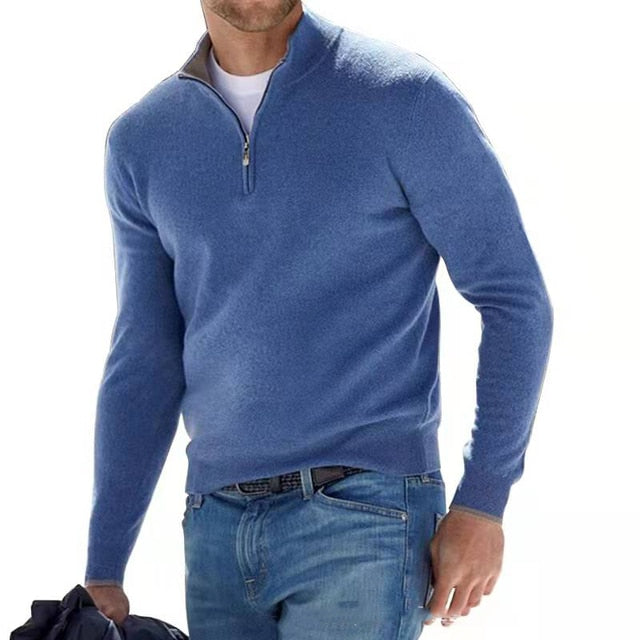 Milo Men's Half Zip Jumper | Fine Knit, Versatile Style 5