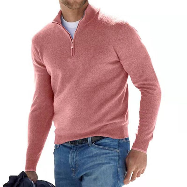 Milo Men's Half Zip Jumper | Fine Knit, Versatile Style 6