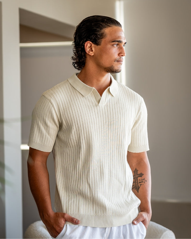 Milo Men's Polo Shirt | Fine Ribbed Texture, Slim Fit 0