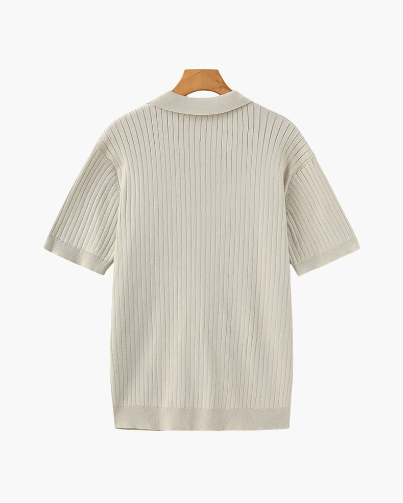 Milo Men's Polo Shirt | Fine Ribbed Texture, Slim Fit 1