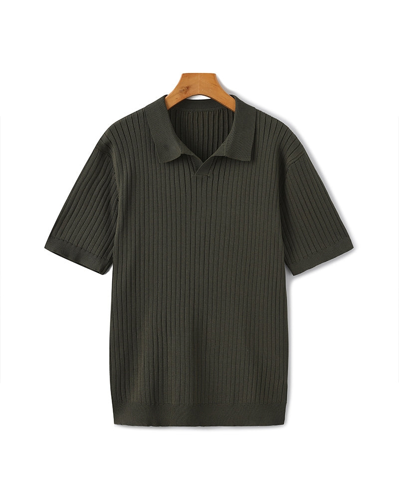 Milo Men's Polo Shirt | Fine Ribbed Texture, Slim Fit 12