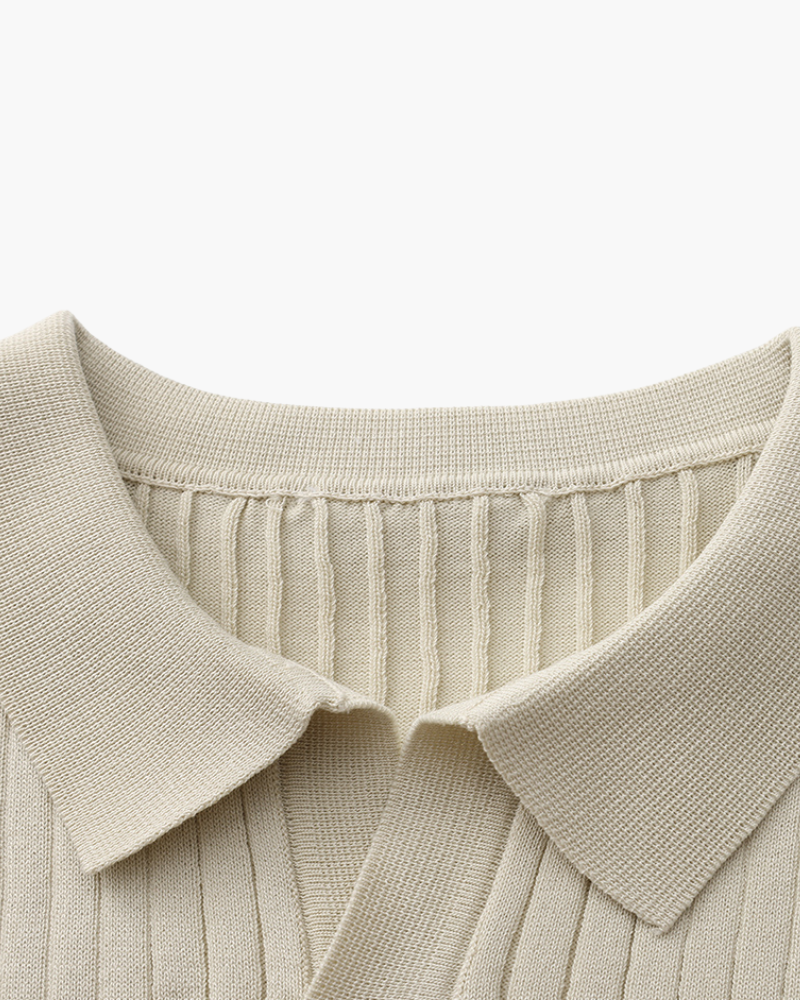Milo Men's Polo Shirt | Fine Ribbed Texture, Slim Fit 3
