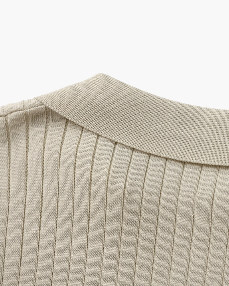 Milo Men's Polo Shirt | Fine Ribbed Texture, Slim Fit 5