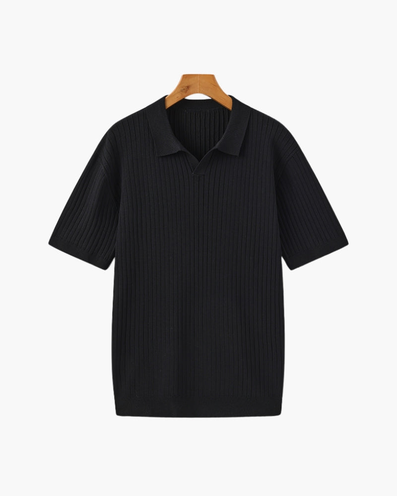Milo Men's Polo Shirt | Fine Ribbed Texture, Slim Fit 7
