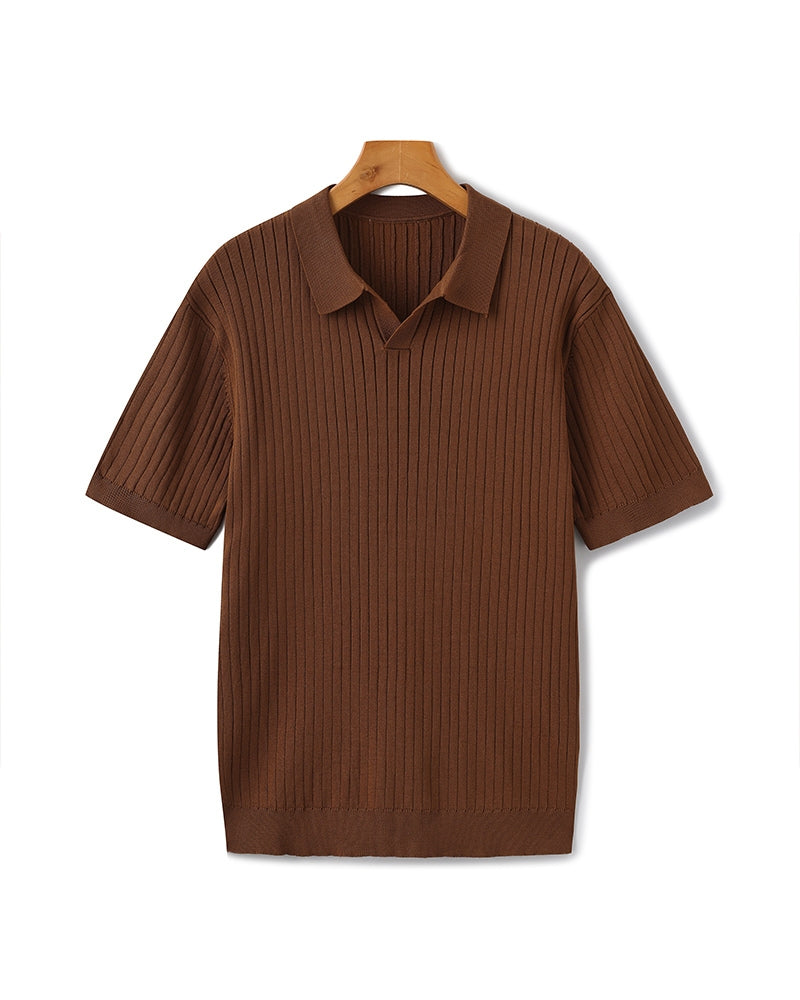 Milo Men's Polo Shirt | Fine Ribbed Texture, Slim Fit 9