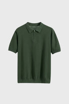 Milo Men's Polo Shirt | Modern Knit Design with Zipper, Casual Elegance 0