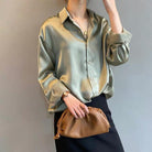 Mira Women's Blouse | 100% Silk, Long Sleeve Classic Design 6