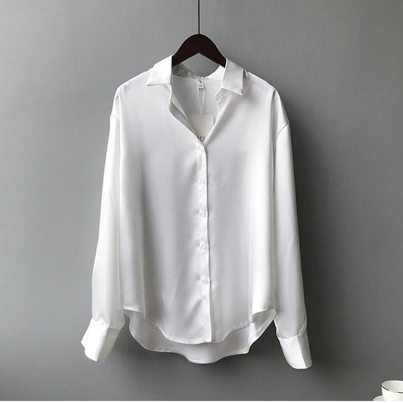 Mira Women's Blouse | 100% Silk, Long Sleeve Classic Design 7