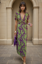 Mira Women's Midi Dress | Floral Print, Elegant Design for Summer 1