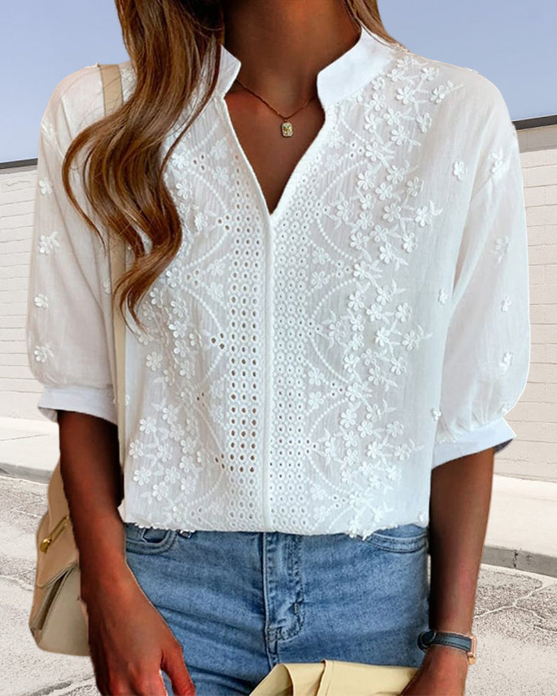 Mona Women's Blouse | Lightweight Fabric, Elegant Casual Design 0