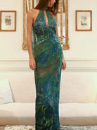 Mona Women's Maxi Dress | Textured Chiffon, Elegant Design for Formal Occasions 3