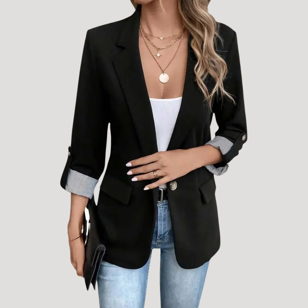 Nina Women's Blazer | Tailored Fit, Roll-Up Sleeves 6
