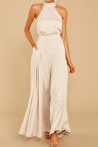 Nina Women's Fitted Jumpsuit | Back Tie Detail, Elegant 1