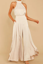 Nina Women's Fitted Jumpsuit | Back Tie Detail, Elegant 2