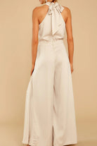 Nina Women's Fitted Jumpsuit | Back Tie Detail, Elegant 3