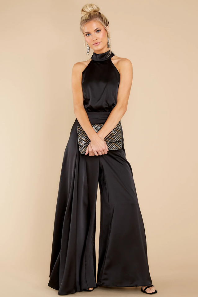 Nina Women's Fitted Jumpsuit | Back Tie Detail, Elegant 4