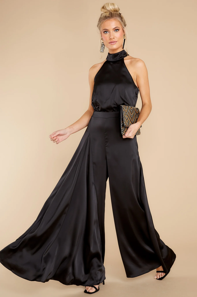 Nina Women's Fitted Jumpsuit | Back Tie Detail, Elegant 8