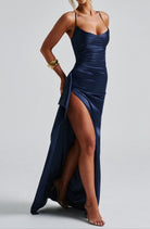 Nina Women's Maxi Dress | Satin Fabric, Elegant Evening Wear 2