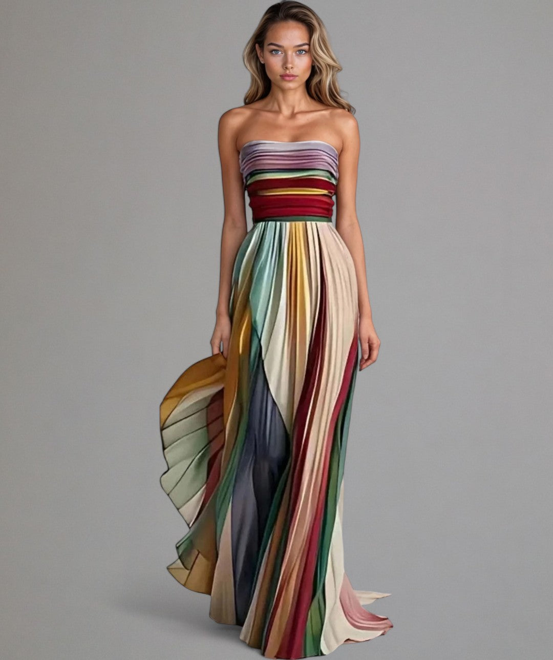 Nora Women's Strapless Dress | Lightweight A-Line Summer Dress 1