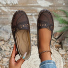 Olivia Women's Black Flats | Arch Support, Slip-On Comfort 2
