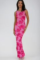 Olivia Women's Maxi Dress | Sheer Embroidered Mesh, Elegant Evening Wear 1