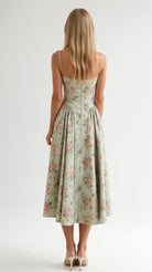 Olivia Women's Midi Dress | Floral Print, Sweetheart Neckline, Summer Dresses 1