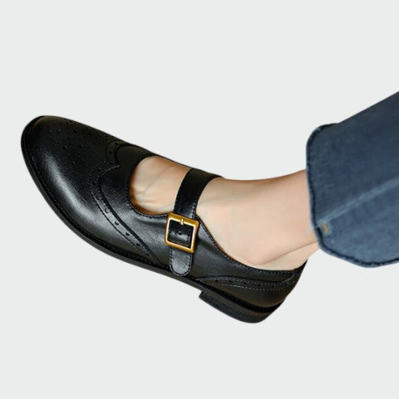 Olivia Women's Oxford Mary Jane Shoes | High-Quality Leather, Comfortable Fit 3