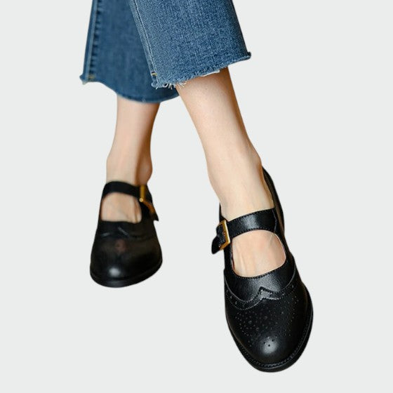 Olivia Women's Oxford Mary Jane Shoes | High-Quality Leather, Comfortable Fit 4