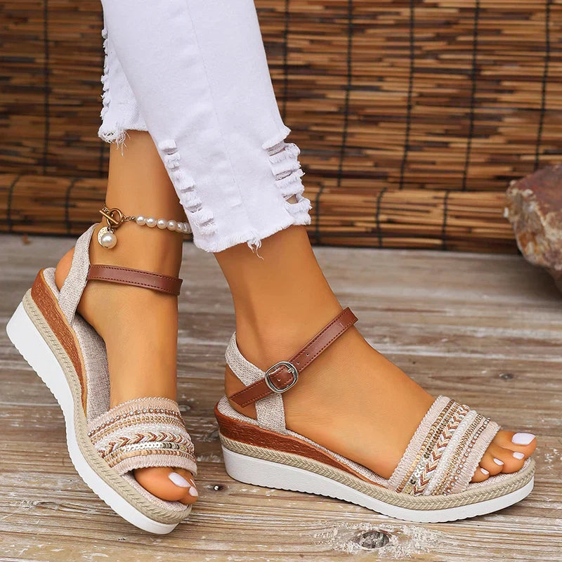 Olivia Women's Sandals | Enhanced Arch Support, Wedge Design 1