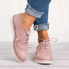 Olivia Women's Sneakers | Perforated Upper, Casual Oxford Style 0