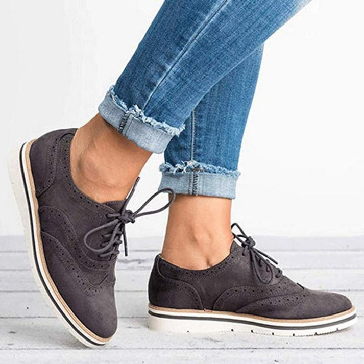 Olivia Women's Sneakers | Perforated Upper, Casual Oxford Style 1