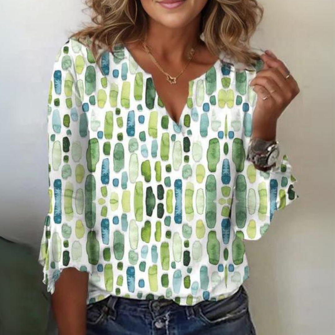 Olivia Women's Top | Silk Cotton Blend, Casual Going Out Top 1