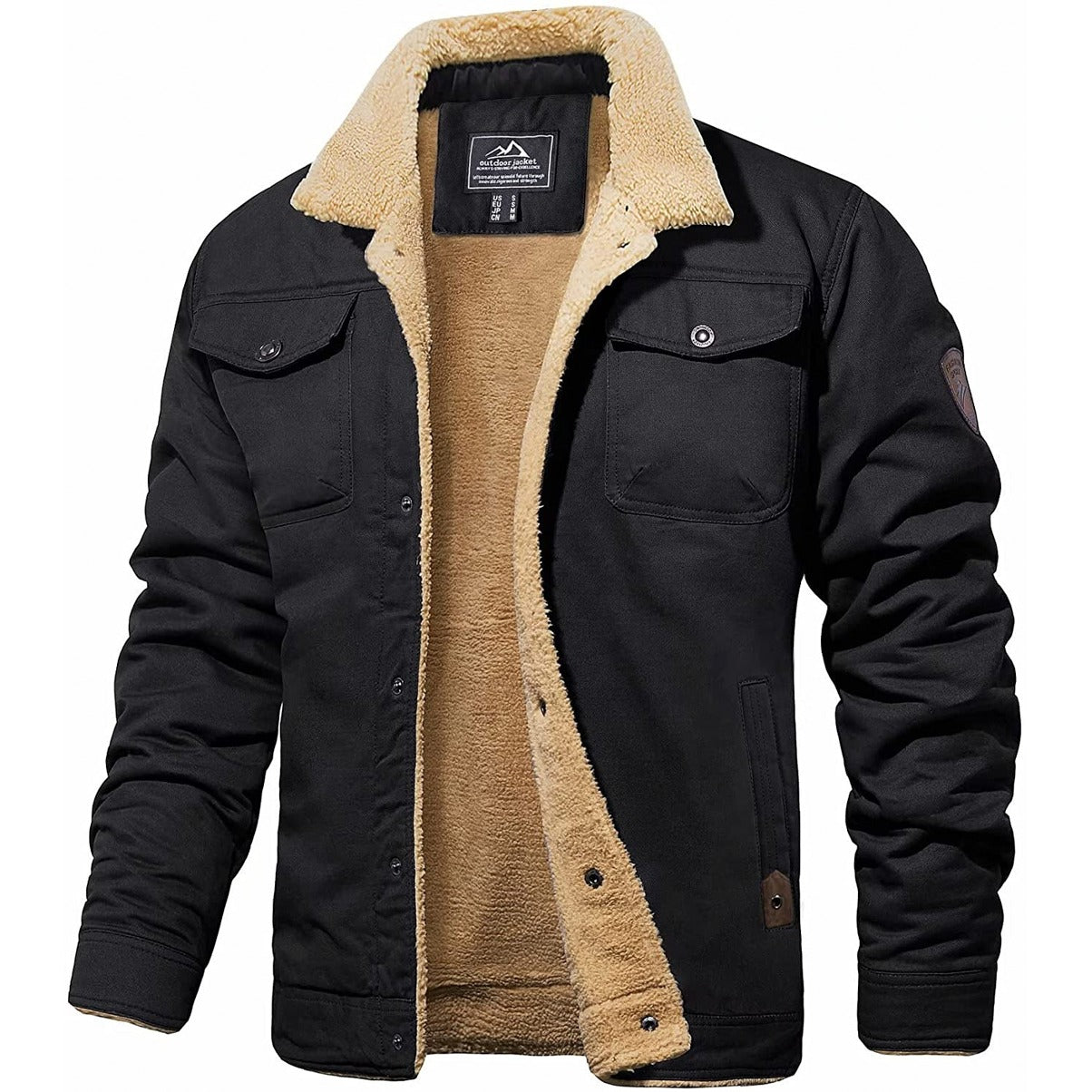 Ollie Men's Winter Jacket | Sherpa-Lined Warmth, Casual Style 0