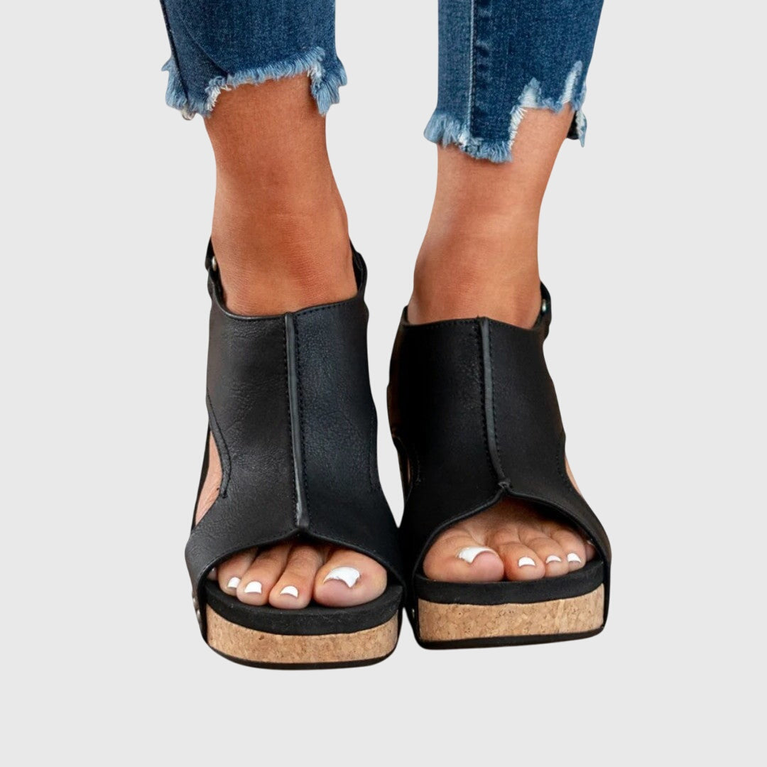 Orchid Women's Platform Sandals | Adjustable Wedge, Peep Toe Design 3