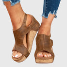 Orchid Women's Platform Sandals | Adjustable Wedge, Peep Toe Design 8