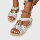 Oriana Women's Sandals | Open-Toe Orthopedic Design with Adjustable Ankle Strap 7