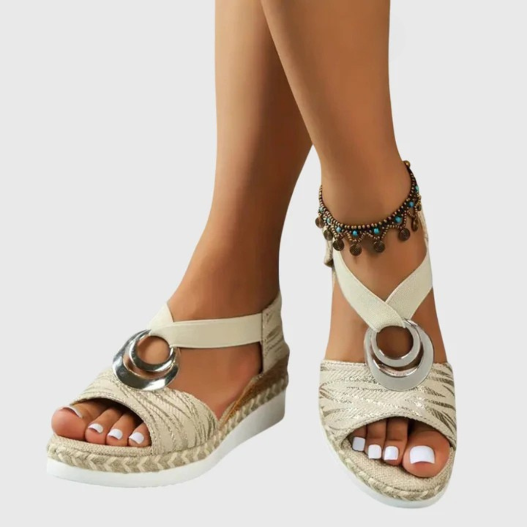 Oriana Women's Sandals | Open-Toe Orthopedic Design with Adjustable Ankle Strap 8