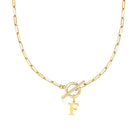 Penny Women's Necklace | Gold Plated Stainless Steel, Adjustable Chain 12
