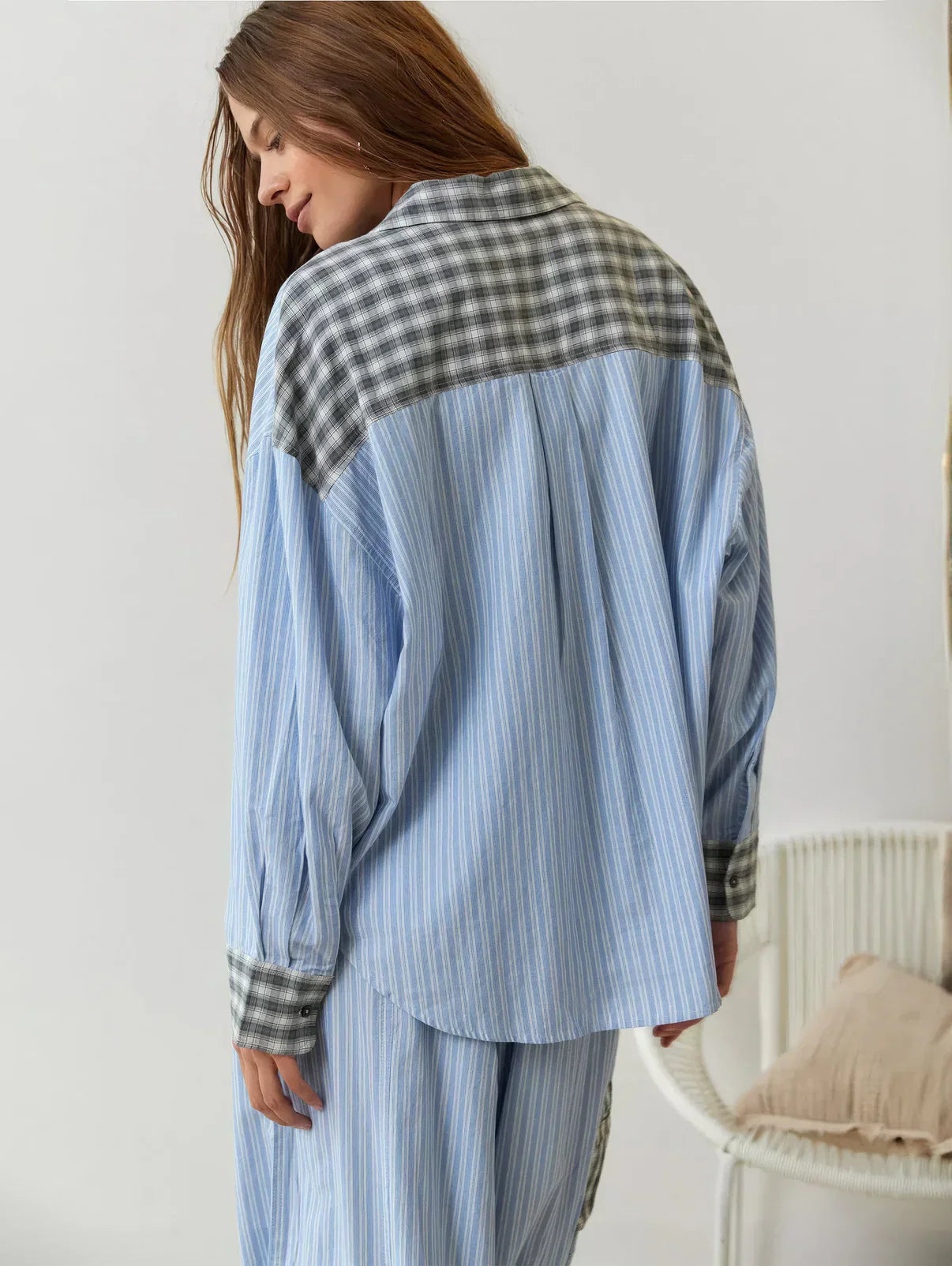 Penny Women's Pyjama Set | Soft Fabric Long Sleeve Shirt & Relaxed Trousers 5