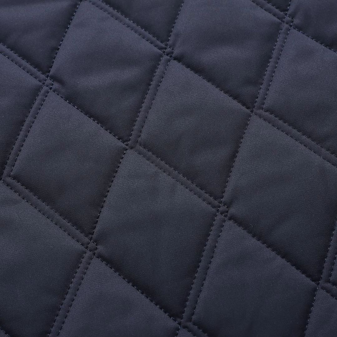 Quentin Men's Coat | Diamond Quilted, Snap Closure 4
